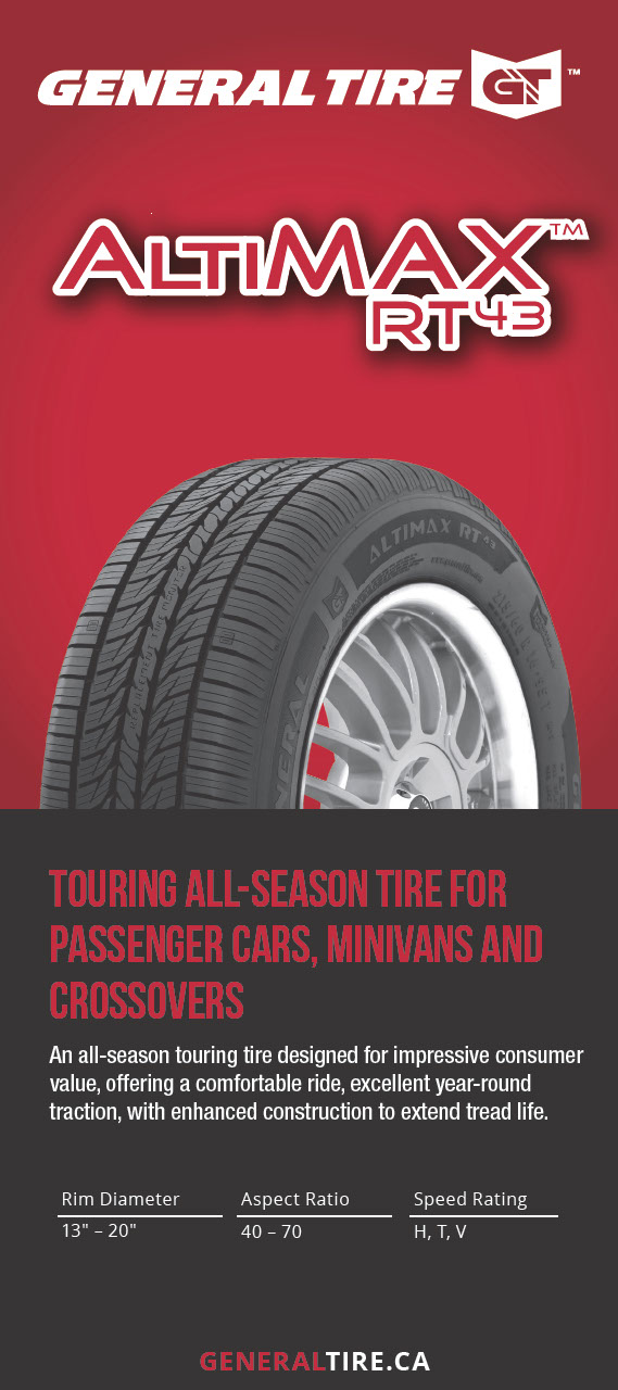 AltiMAX RT43 - Reliable performance in all seasons. | General Tire
